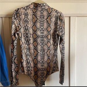 I.AM.GIA SNAKESKIN BODYSUIT